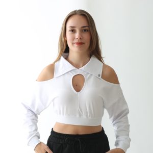 NTB Damla Yaka Beyaz Sweat