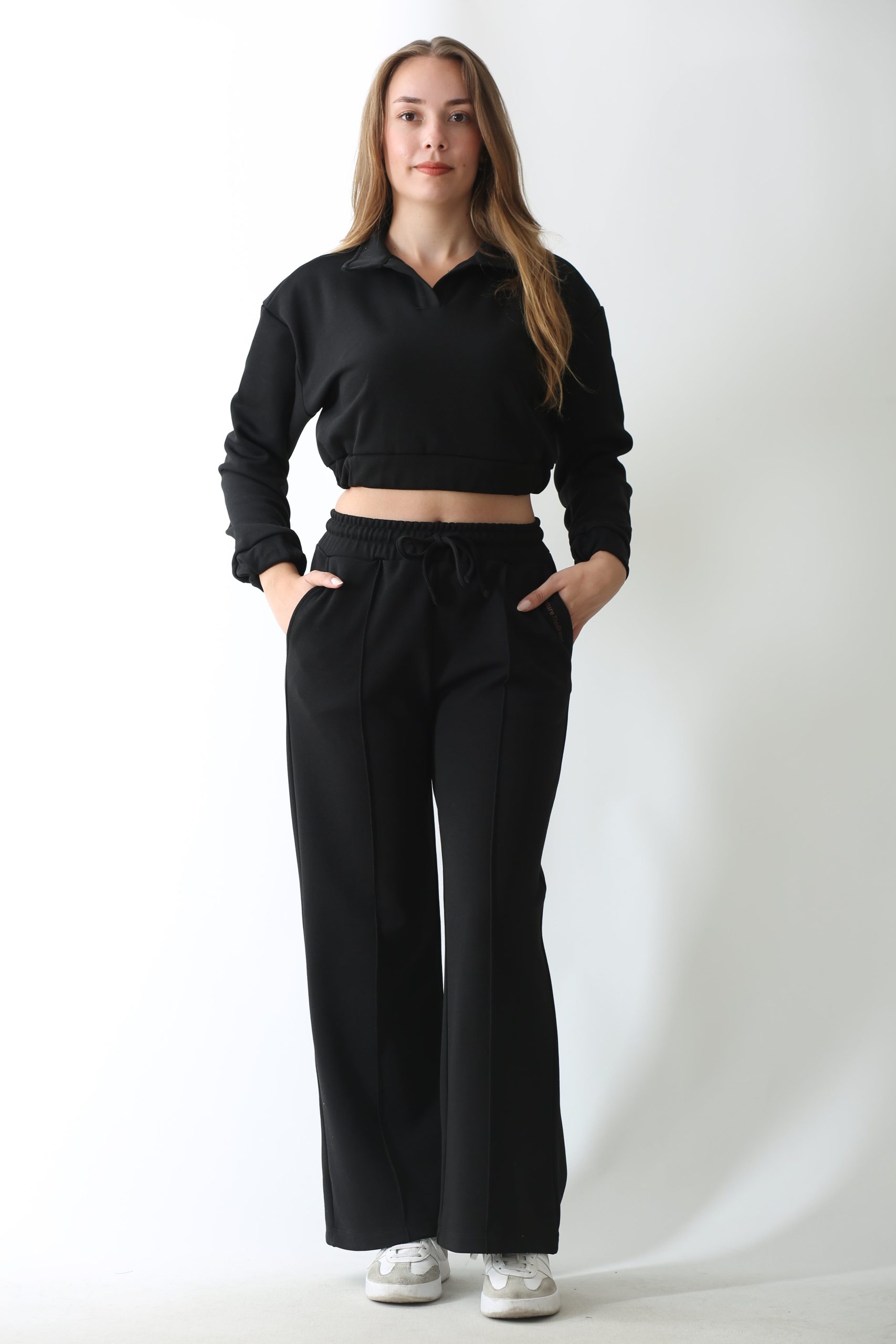 Kadın Siyah Sweatshirt - Görsel 2