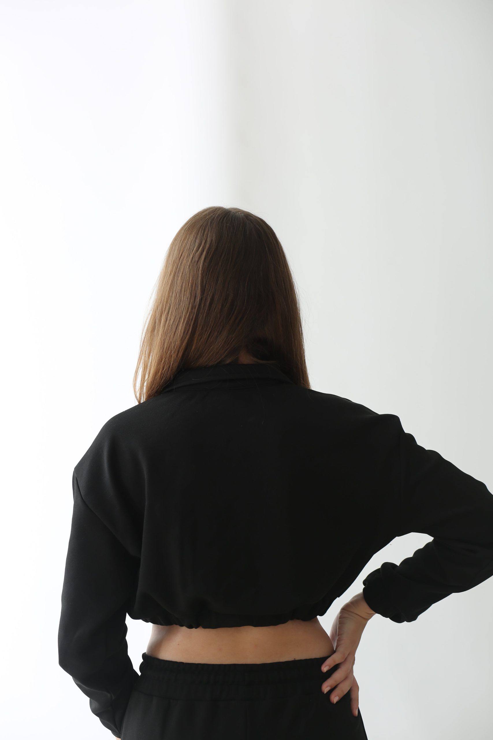 Kadın Siyah Sweatshirt - Görsel 3