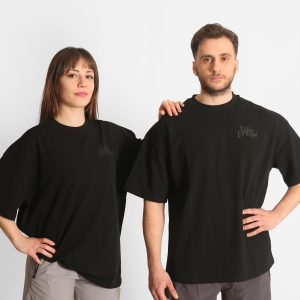NTB Unisex Oversize T-Shirt Black Renk