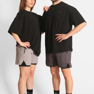 NTB Unisex Oversize T-Shirt Black Renk