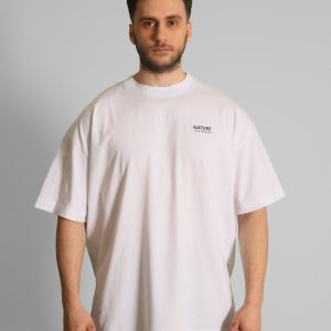 NTB Sırt Baskılı Oversize T-Shirt White