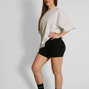 NTB Unisex Oversize T-Shirt Gray Melange Renk