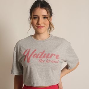 NTB Crop T-Shirt Gray