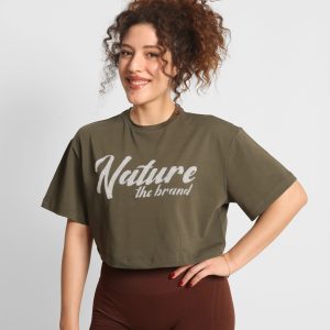NTB Crop T-Shirt Khaki