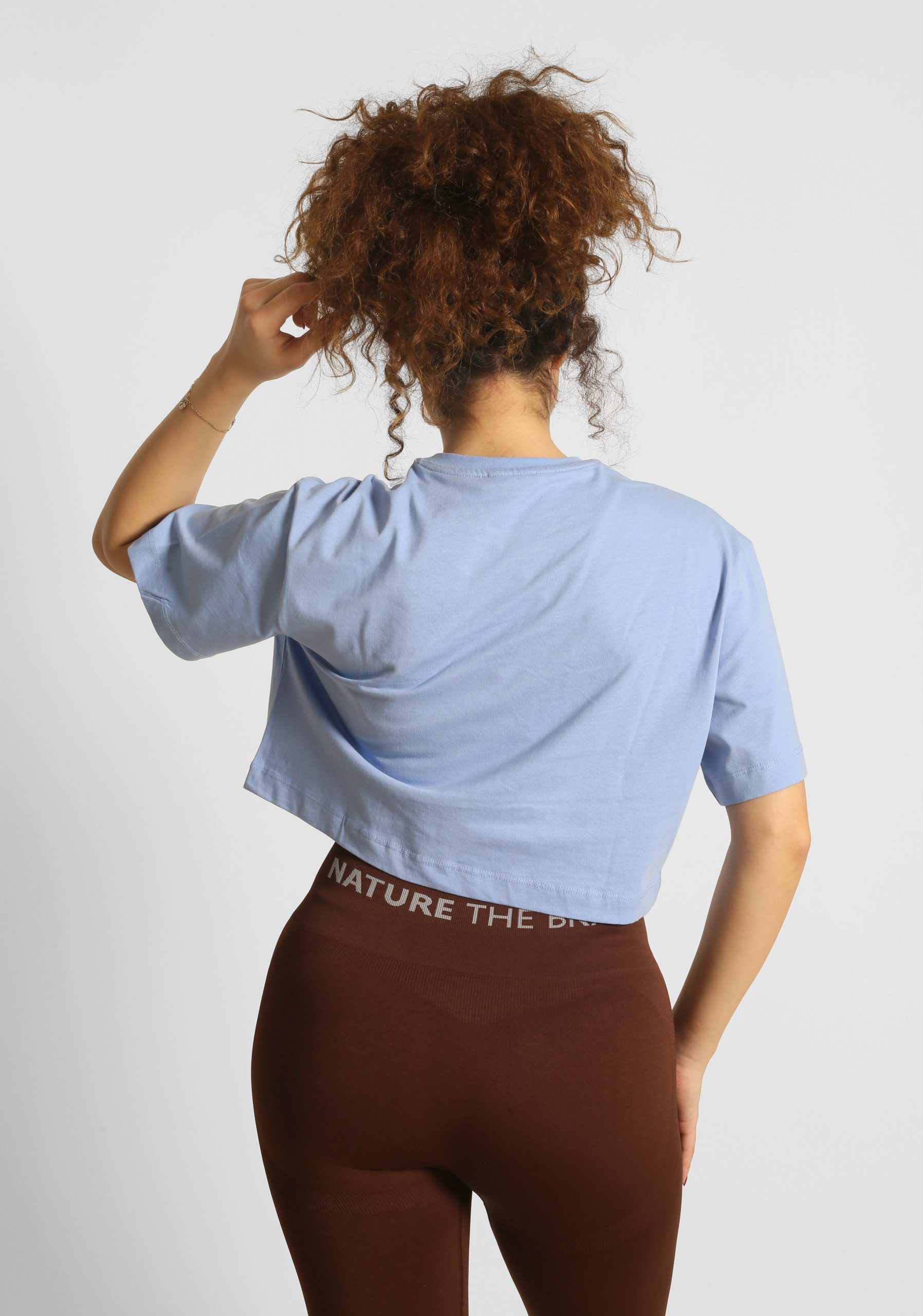 NTB Crop T-Shirt Sky Blue - Görsel 5