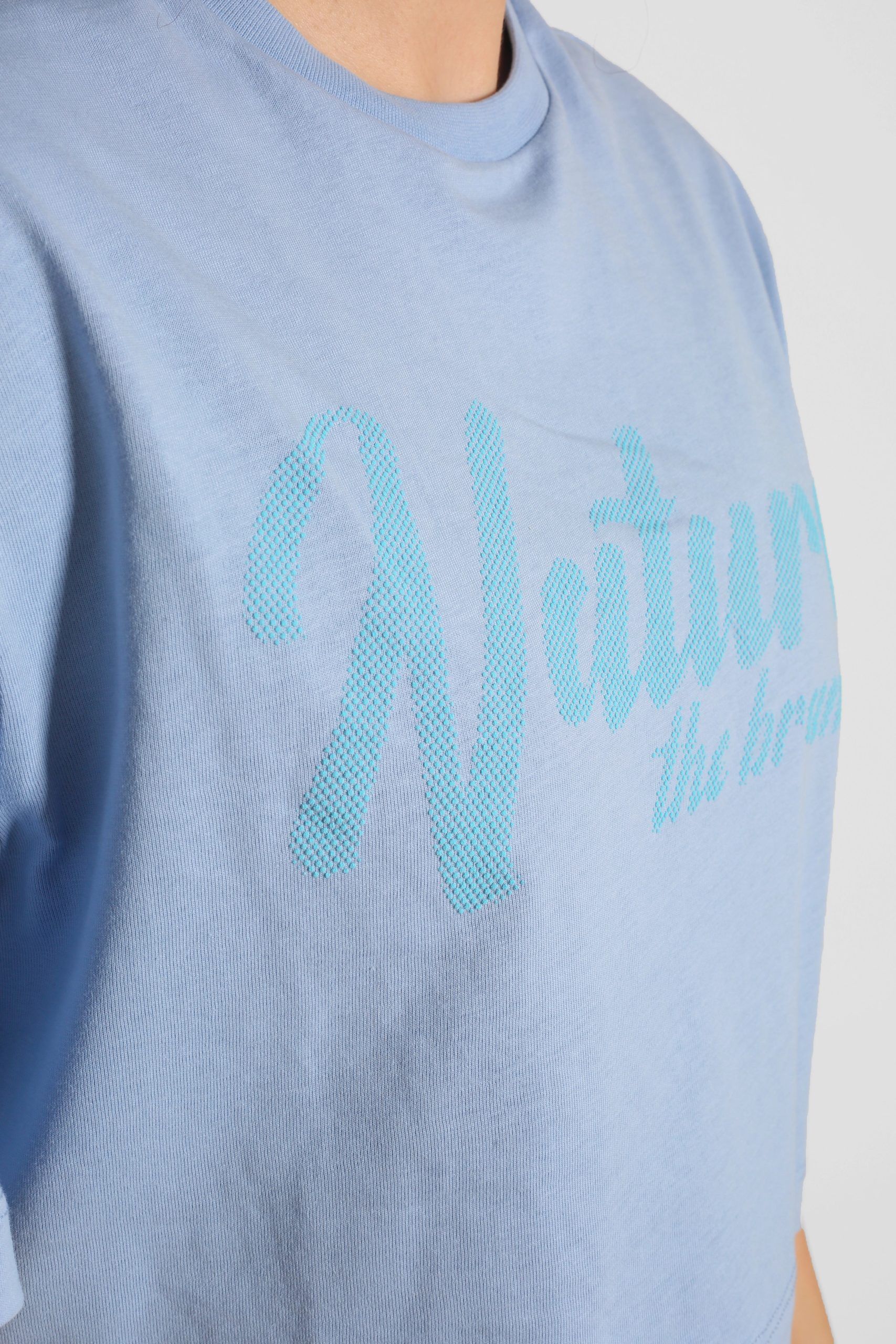 NTB Crop T-Shirt Sky Blue - Görsel 3