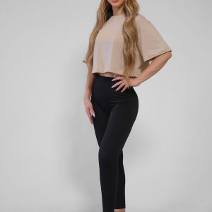 NTB Crop T-Shirt Beige 01