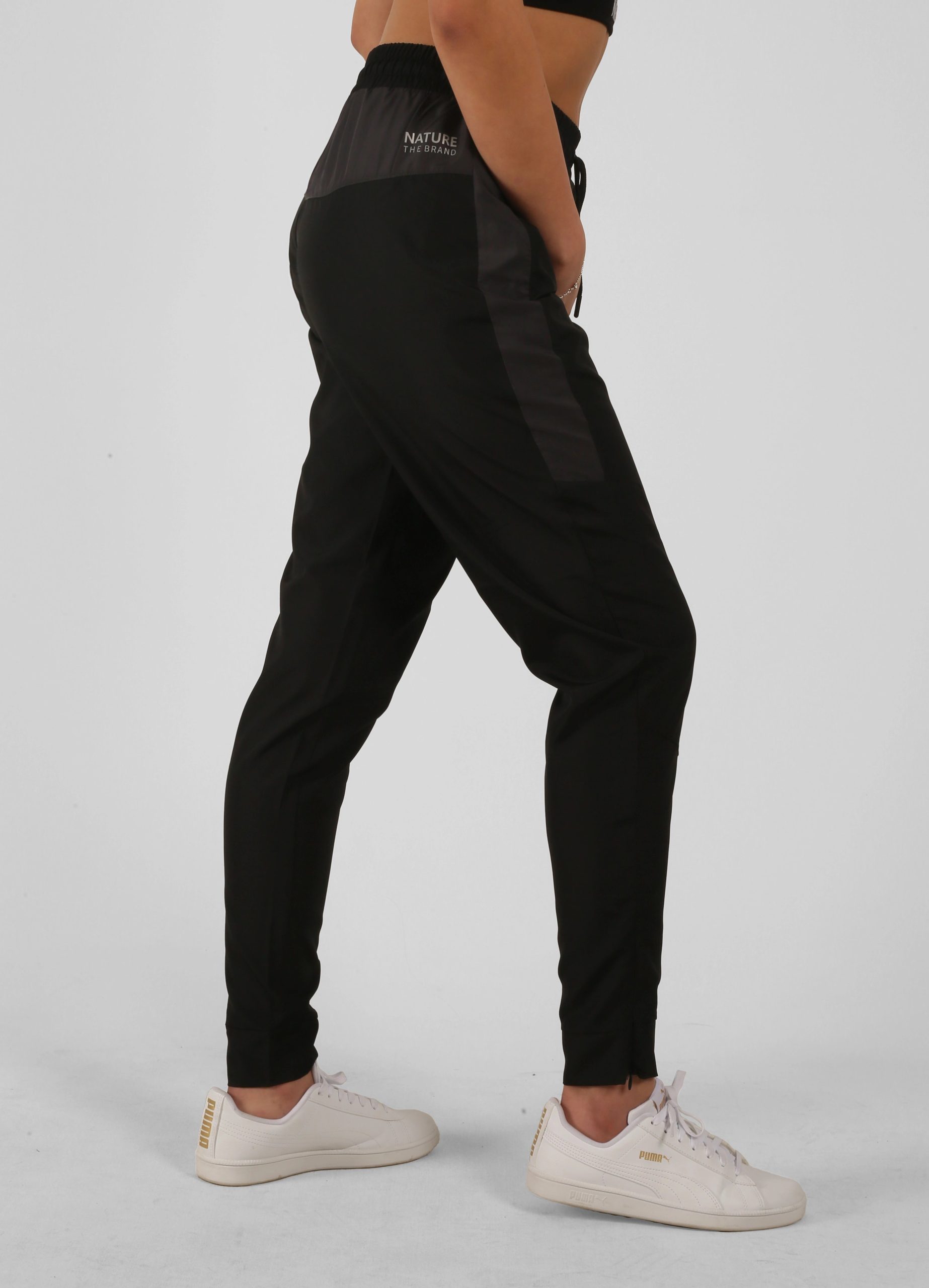 NTB Unisex Printed Track Pants Black Color - Görsel 2