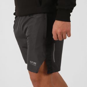 NTB Unisex Şort Çizgili Desen Detaylı  Charcoal Color